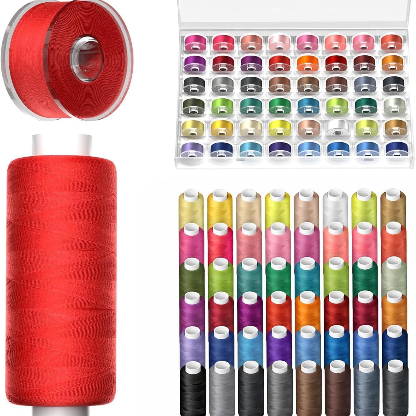 Manufacturer's New Model 96-Color Household Sewing Thread Sewing Needle and Thread Box Sewing Machine Thread Sewing Clothes Hand Sewing Thread Spool