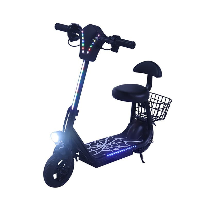 Source Factory 8-inch Harley Electric Scooter 36V Lithium Battery Folding Electric Vehicle Portable Mobility Scooter Cross-Border Wholesale
