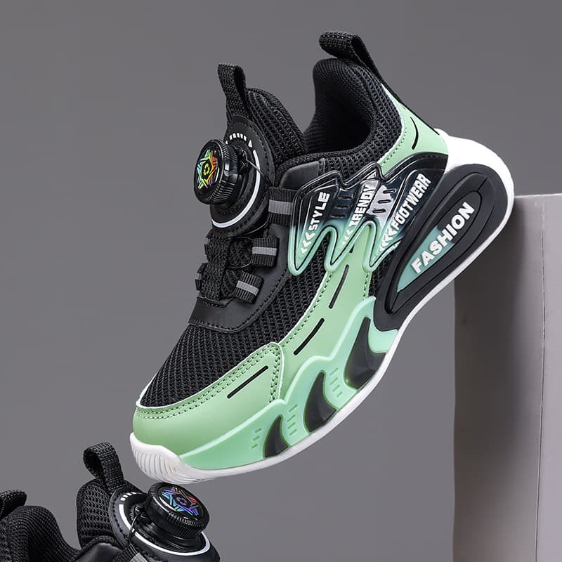 Boys' Sports Shoes 2026 Spring New Lightweight Mesh Breathable Children's Running Shoes Middle and Big Kids Anti-Slip Casual Shoes