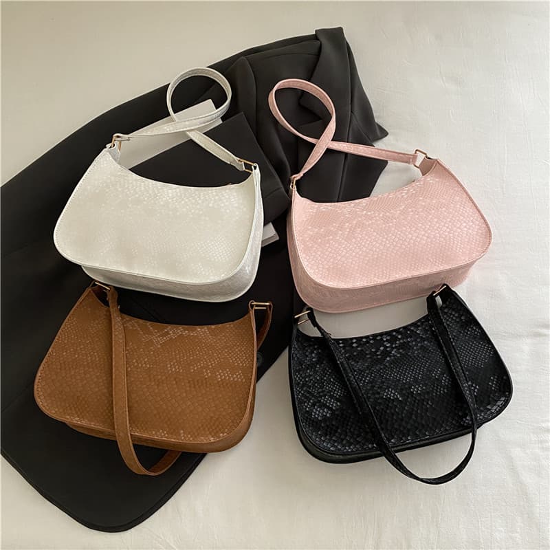 2025 Fashionable Autumn New PU Style Personalized Underarm Bag Diamond Pattern Texture Simple Ladies Shoulder Bag Handheld