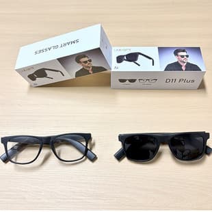 Cross-Border Bestseller AI Smart Glasses D11 Plus Multi-Function Music Call High-Quality Huaqiangbei Bluetooth Glasses