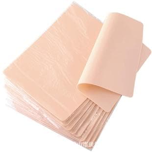 Blank Tattoo Practice Skin Tattoo Skin Tone Fake Skin for Tattoo Training Silicone Practice Skin Small Skin Tone