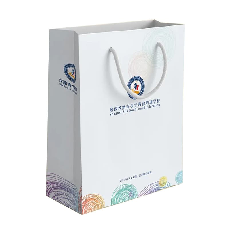 School tote bag customization training course, paper bag customization, packaging box bag, enterprise and company logo printing, thickened paper.
