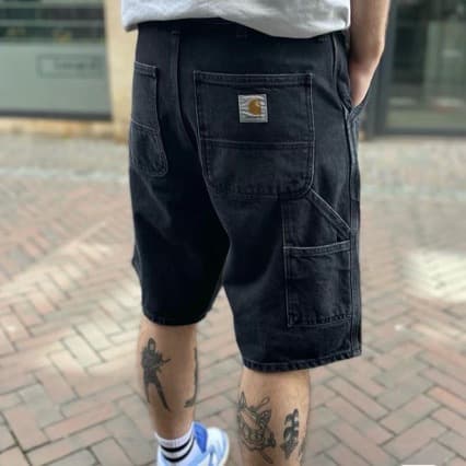 2026 Kaha European and American Simple Retro Washed Straight Leg Denim Shorts Loose Five-Pocket Cargo Shorts Men's Streetwear Brand