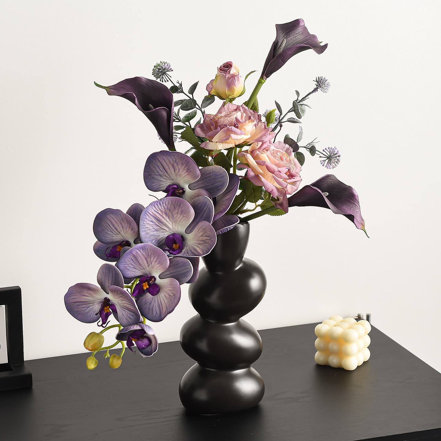 Fake flowers, artificial flowers, high-end realistic ornaments, light luxury, high-end entrance hall, dining table, dried flowers, high-end decoration for the living room