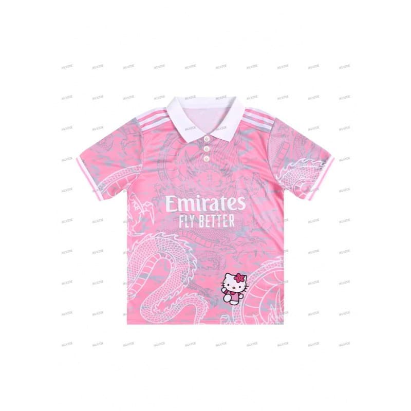 2026 New Cross-Border Hot-Selling Hello Kitty 3D Printed Loose Casual Sports Breathable Short-Sleeved Polo Shirt