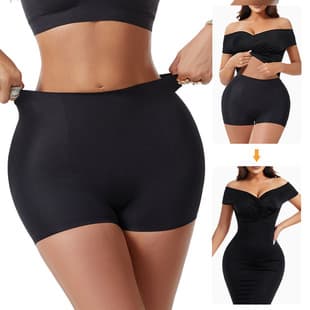 High-Waist Seamless Boy Short Shapewear Pants Women Tummy Control Butt Lift Anti-Exposure Safety Shorts Tight Waist Cincher Body Shaper