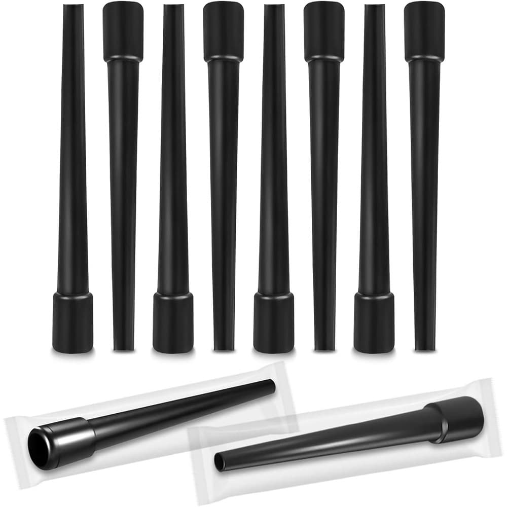In Stock Hookah Accessories Pure Black Extended Plastic Disposable Hookah Mouthpiece Shisha Mouthpieces