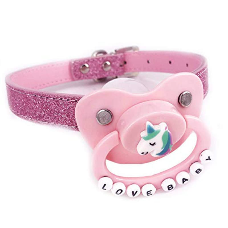 Large ABDL Belt Mouth Play Set DDLG Gag Unicorn Adult Mouth Gag SM Bondage Strap Mouth Restraint Role Play
