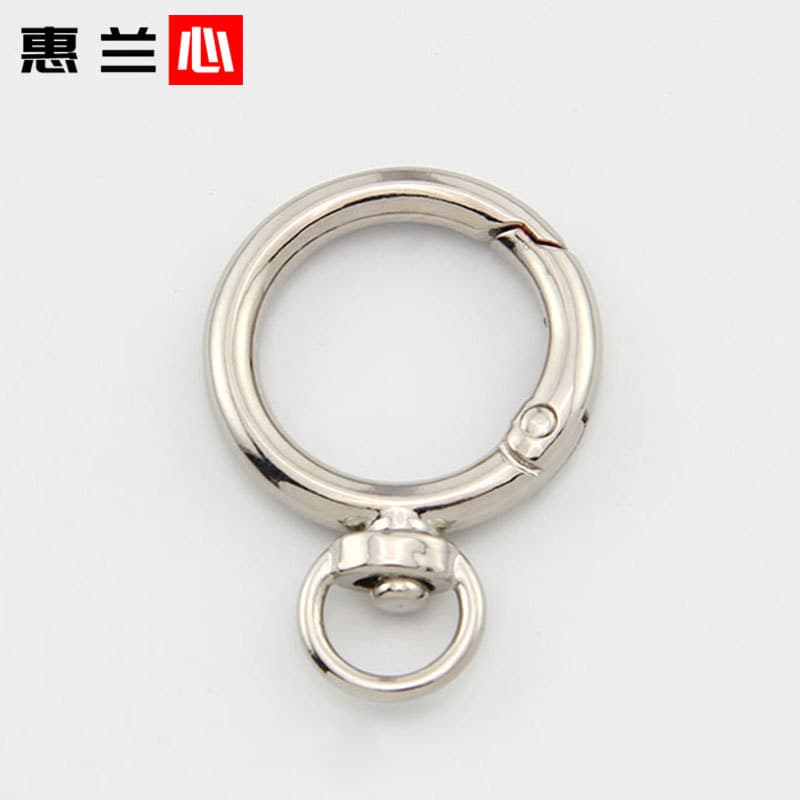 Zinc alloy spring ring key chain school bag pendant open ring buckle multi-functional metal ring luggage clothing accessories