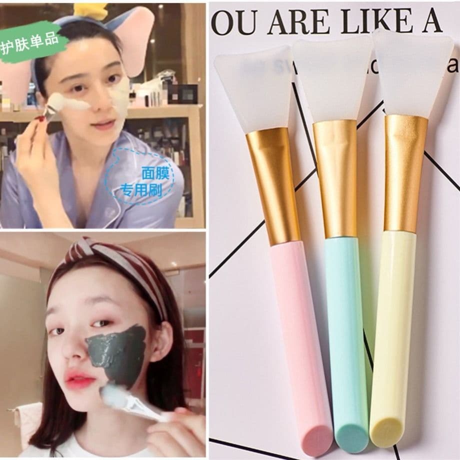 Silicone Mask Brush for Face Cleaning, Mud Mask Application, Smear Brush Tool, Mask Brush Beauty Brush Set