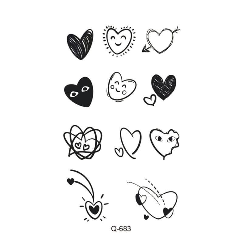 New Waterproof Fresh Tattoo Stickers, Colorful, Black & White, 1000+ Designs, Customizable Combinations, Factory Wholesale