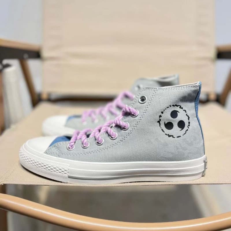 Putian Meiqi Converse High-Top Canvas Shoes Naruto Sasuke Collaboration Skate Shoes ALL Star 1970