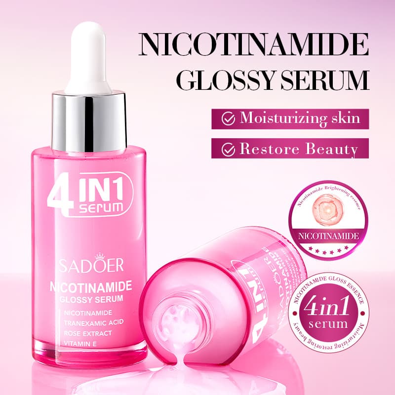 Full English Niacinamide Glossy Essence SADOER Hydrating Moisturizing Essence Cross-border Foreign Trade Wholesale