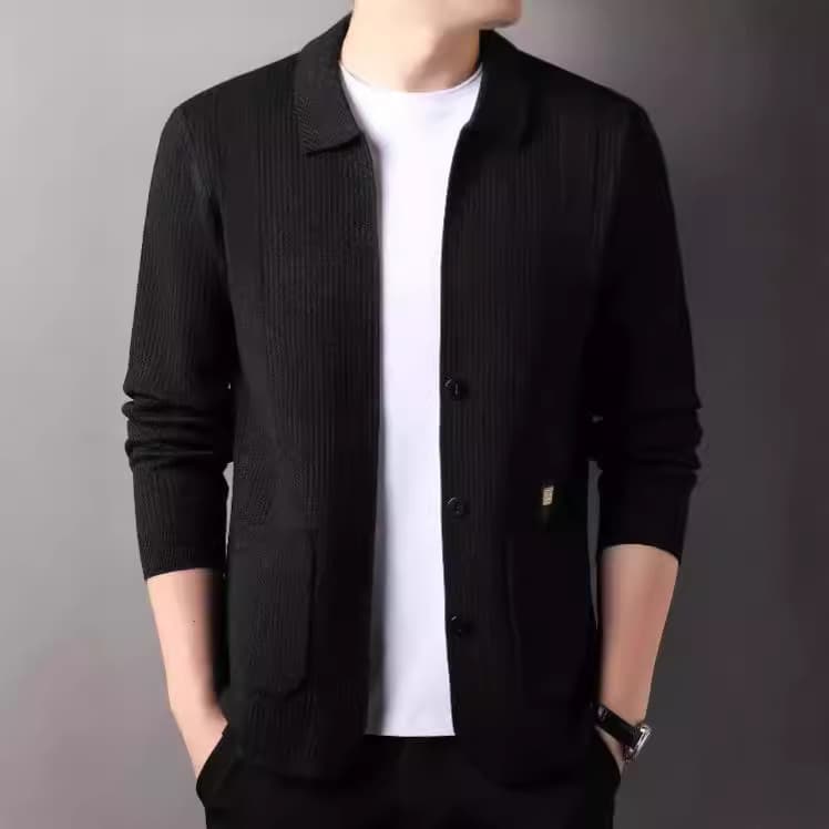 Douyin popular autumn men's light luxury sweaters, high-end sweaters, casual sweaters, versatile men's cardigan jackets