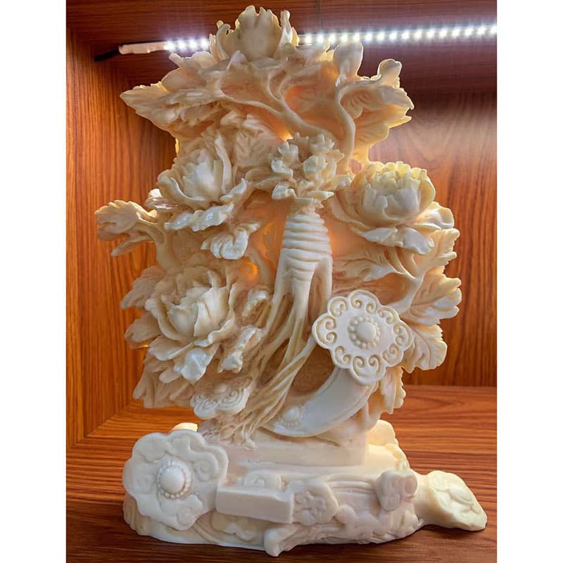 Ivory Nut Auspicious Life Ornament Home Office Decoration Zen Chinese Craft Gift Desktop Display