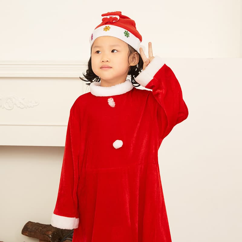 Santa Claus Costume Set for Adult Men, Baby, Children's Performance Outfit, Girls' Dress-Up Costume