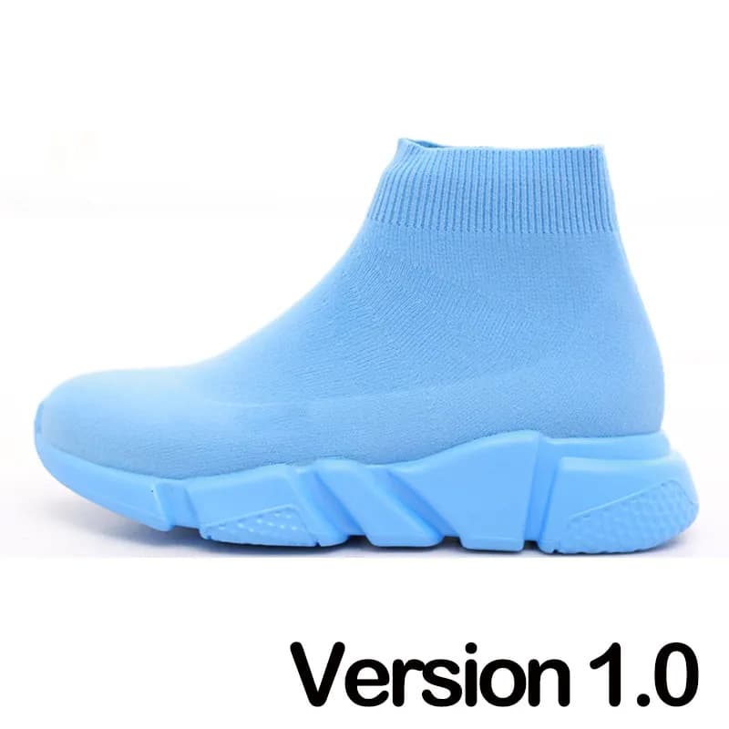 In Stock Cross-Border Stretch Sock Shoes Women's High-Top Casual Sneakers Versatile Thick-Sole Knitted Ankle Boots Sock Boots