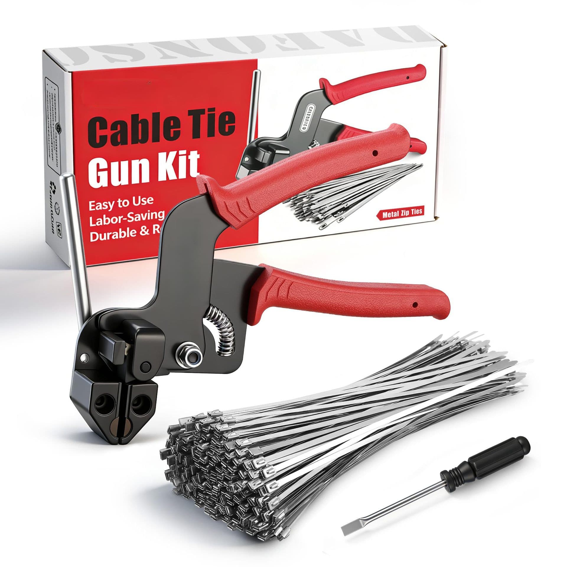 Stainless Steel Cable Tie Self-Locking Tool Kit Cable Tie Gun Manual Cable Tie Pliers Binding Tool Cross-Border Best Seller 112