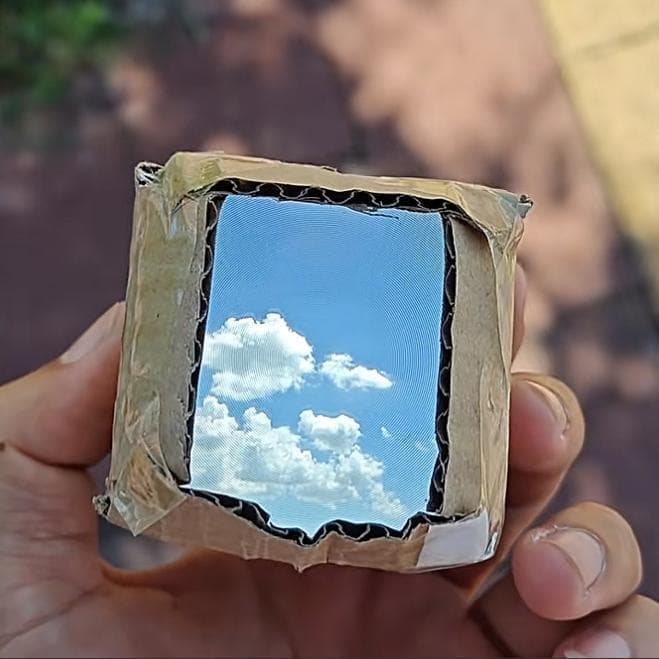 [Same as Evil Cultivator's] Creative handmade DIY scientific model waist-level viewfinder with 50mm Fresnel optics.