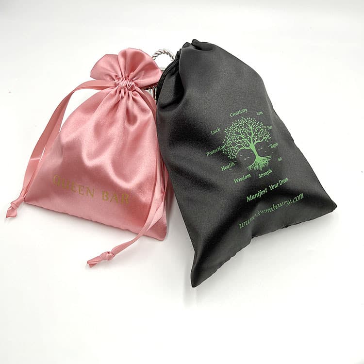 Satin underwear bag, satin wig bag, imitation silk drawstring bag, eye mask storage packaging dust bag