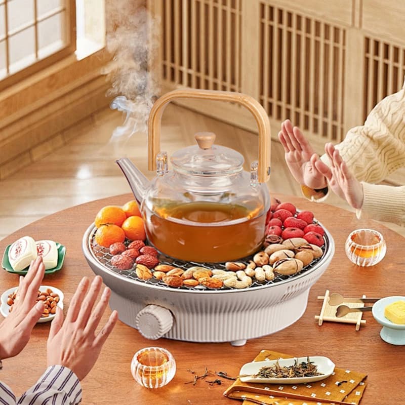 Popular Electric Stove Universal for Pots, Viral Tea Brewing and Nut Roasting, Electric Tea and Meat Cooker