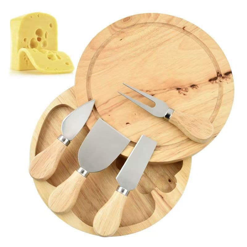 Stainless Steel Wooden Handle Cheese Knife Cheese Set Cream Cutter Pizza Knife Baking Tools Cake