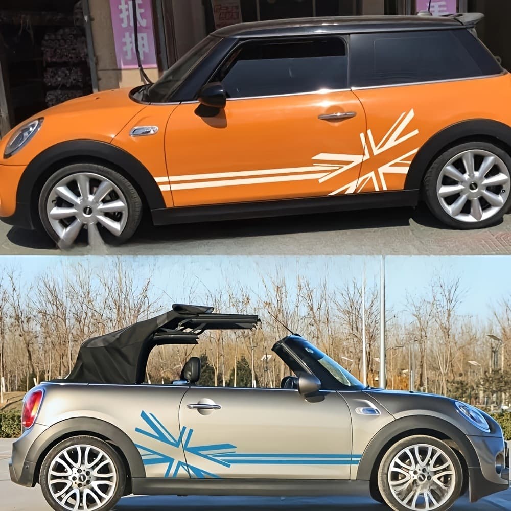 For Mini Cooper Car Decal R56 R50 F60 F55 F56 F54 Union Jack Flag Body Sticker