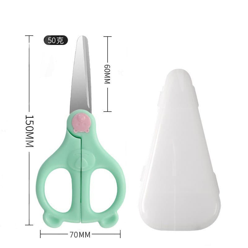 Baby Food Scissors for Kids with Case, Multifunctional Stainless Steel Kitchen Scissors, Ceramic Scissors