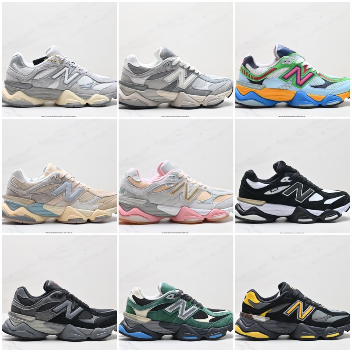 Putian Shoes NB9060 Elephant Hoof Women's Shoes Inner Height Thick Sole Dad Sneakers Men's Shoes Foreign Trade Cross-border Running Shoes
