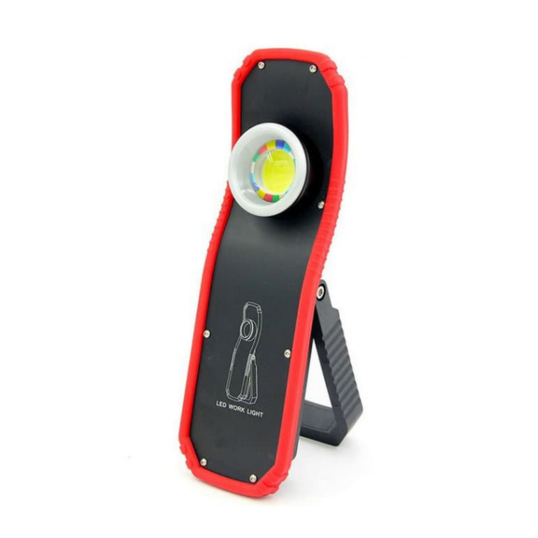 Hook-equipped COB 360° Rotatable Work Light, Handheld Construction Illumination with 60W LED Brightness