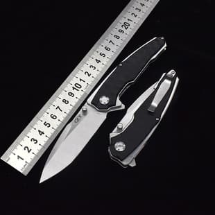 ZT Python D2 Steel Folding Knife Outdoor Folding Knife Self-Defense Portable Survival Knife Camping Knife Sharp Fruit Knife