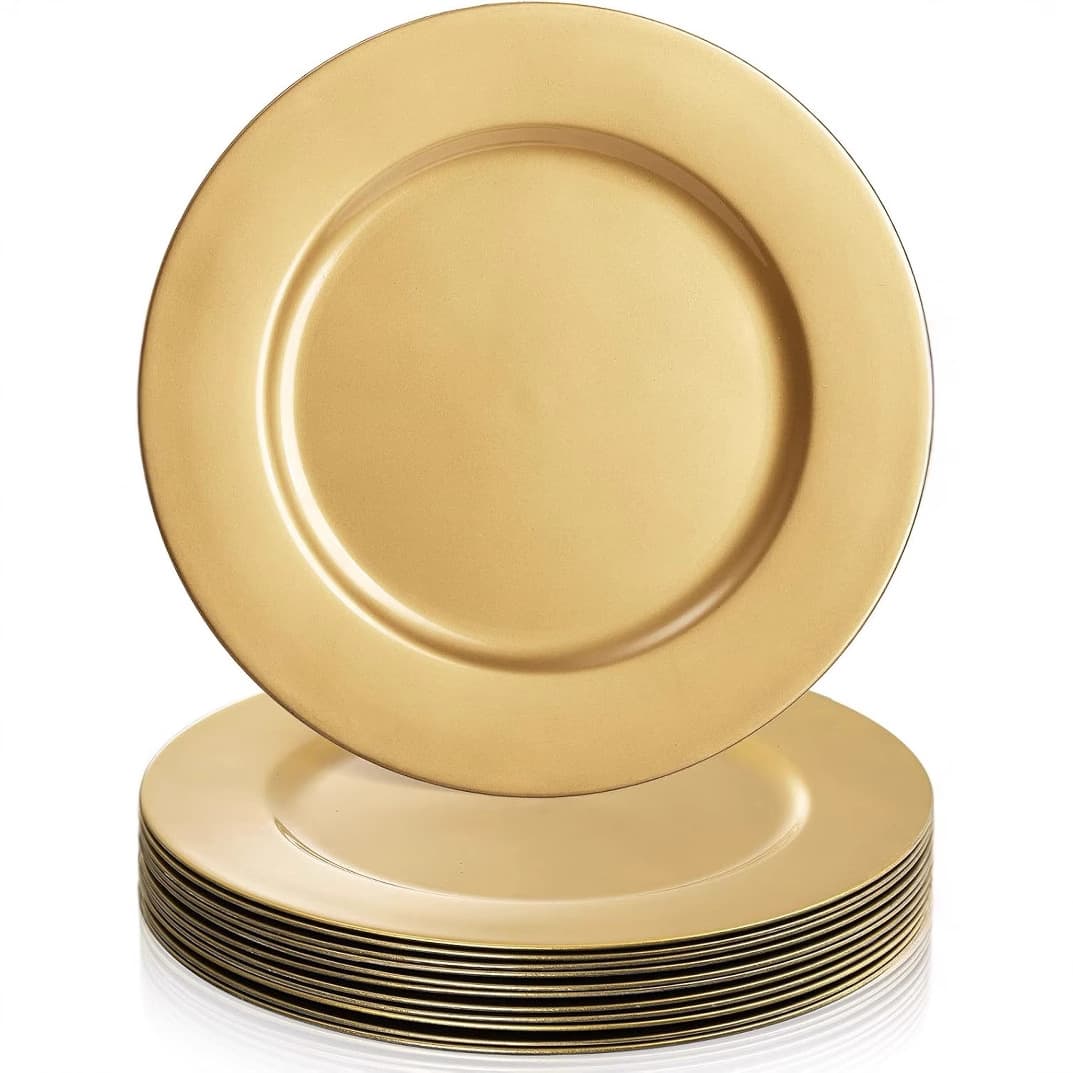 Export Wedding Hotel Party Disposable Craft Plate - Decorative Plastic Charger Plate