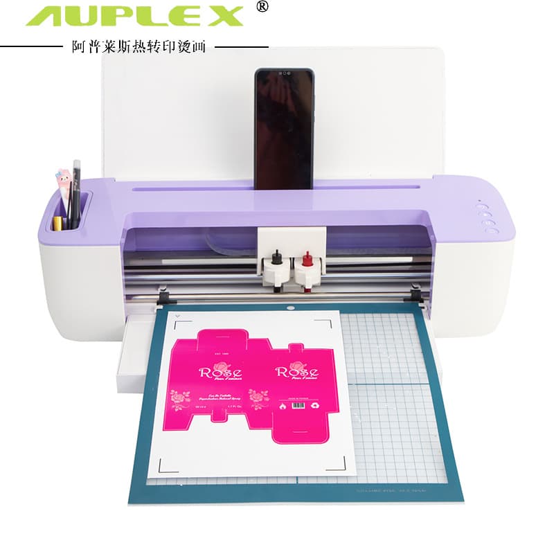 Desktop Mini Purple Automatic Heat Transfer Film Cutting Plotter