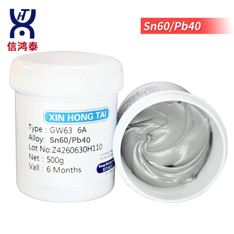Rosin Solder Paste, 6040 LED No-Clean, Leaded Solder Paste SMT Solder Paste, PCB High Activity No-Clean