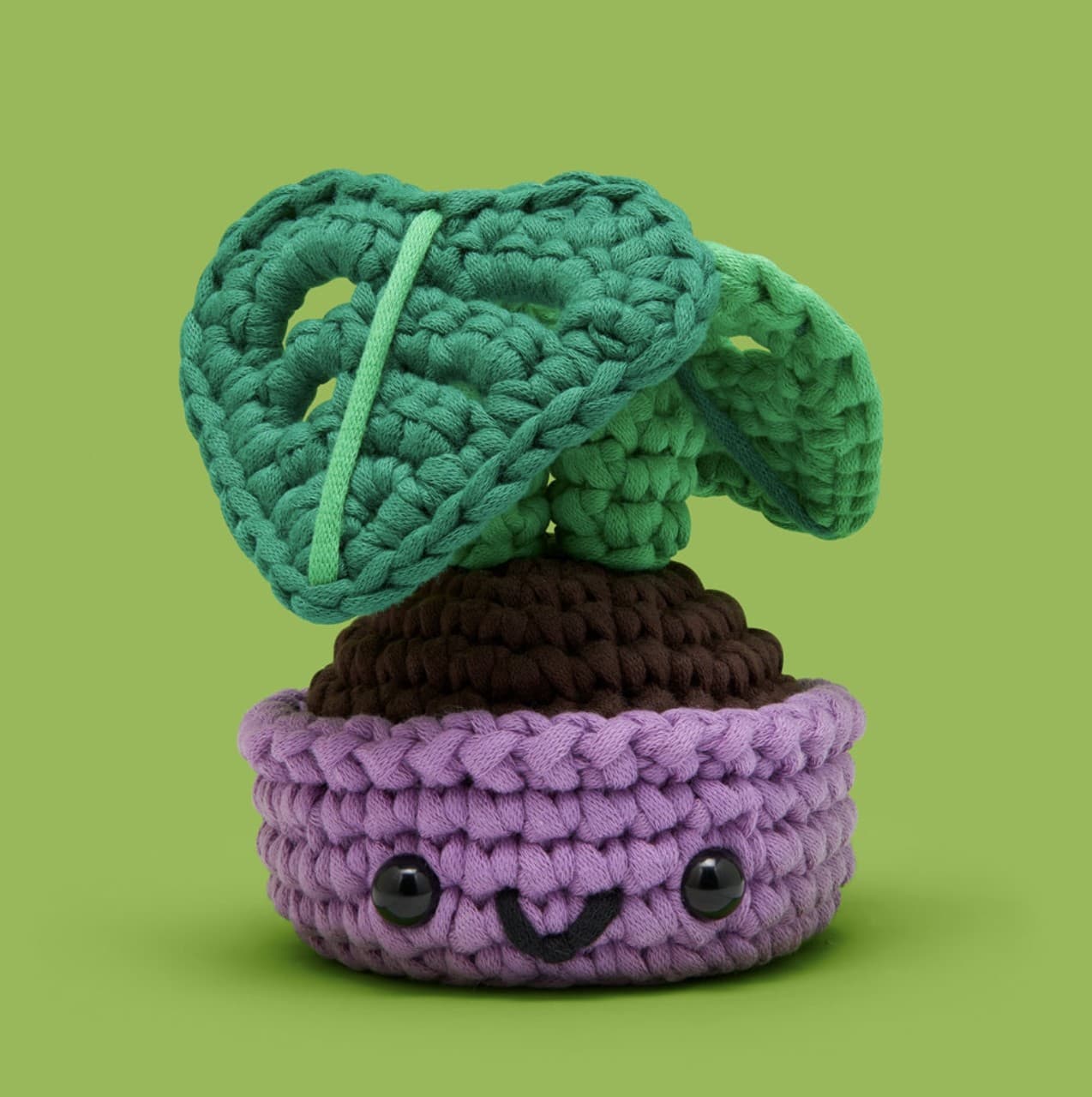 Cross-border best-selling DIY crochet flower plate and shovel 2-piece set for beginners, English tutorial video.