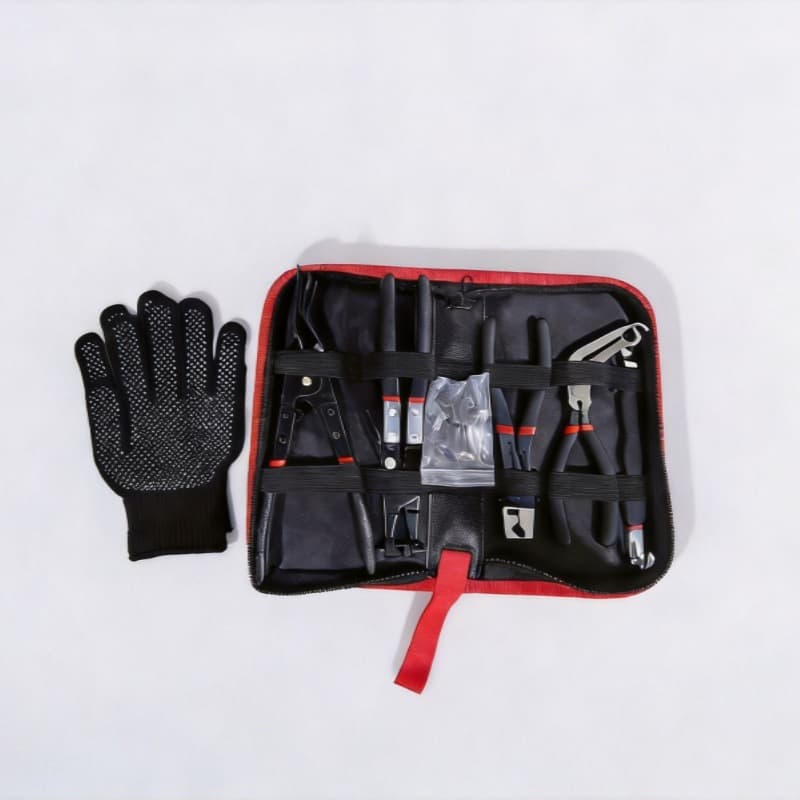 Automotive Pliers Car Repair Tools Hose Clamp Pliers Band Clamp Pliers Pry Bar Nail Driver Cross-border Hot 5PC Set