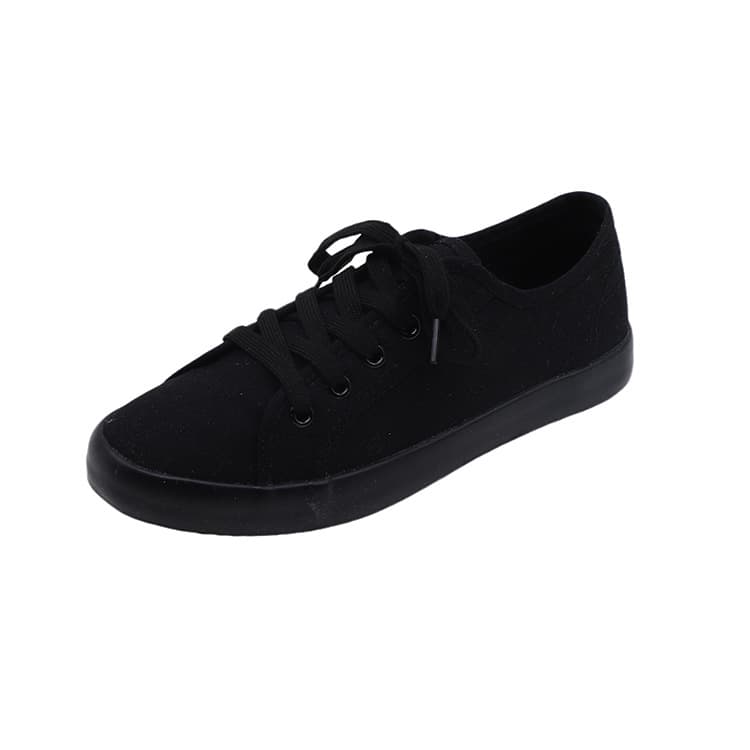Bailu Shoes 2025 New Canvas Shoes Women Korean Style White Sneakers Flat Student Low-top Casual Shoes Trendy Brand