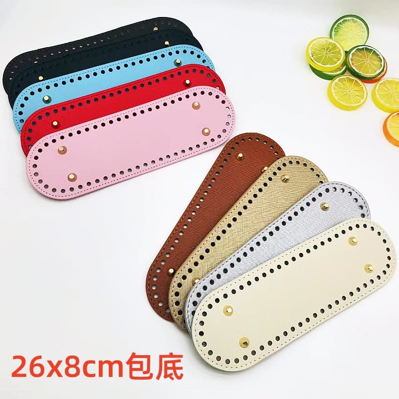 Handwoven Bag Material Accessories Crochet Bag Bottom Board DIY Tote Bag Oval Leather Bag Accessories