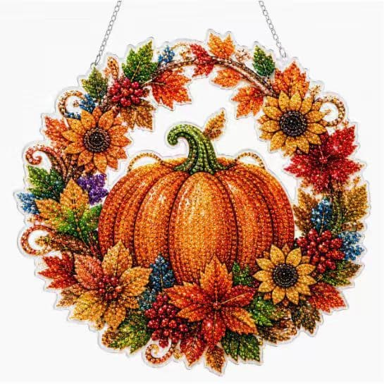 Cross-border hot selling Halloween diamond painting pendant DIY handmade crystal diamond pendant diamond acrylic pendant