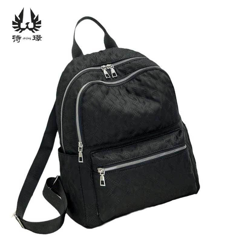 2024 New Diamond Grid Women's Versatile Multi-Function Backpack, Casual Travel Large Capacity Shoulder Bag