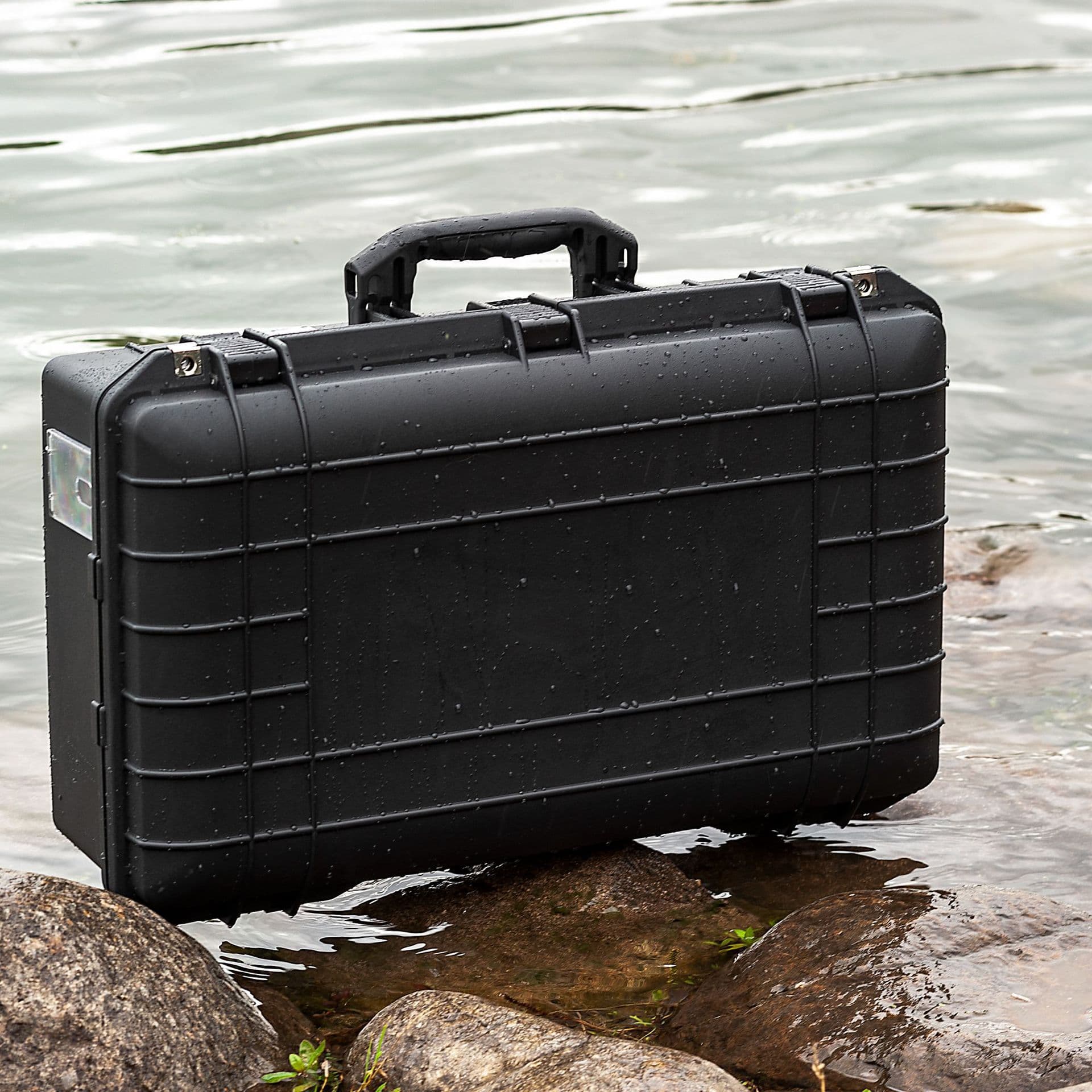 MJ-1555 Outdoor Camera Drone Case Multi-functional PP Pull Rod Explosion-proof Box Waterproof Anti-theft Equipment Transport Case