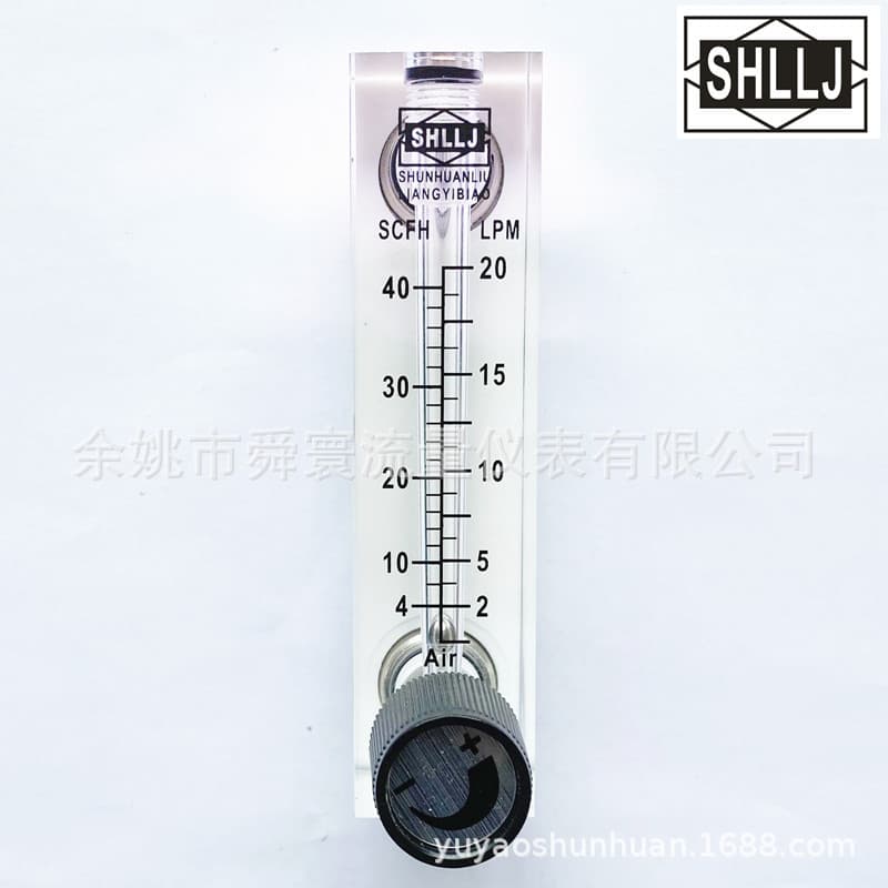 Panel-Mounted Acrylic Gas Flow Meter LZM-6T Series