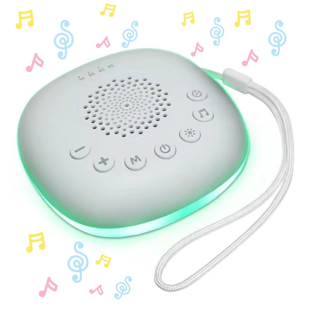 Cross-border Hot Sale White Noise Sleep Warm Night Light with Natural Sounds for Stress and Baby Soothing