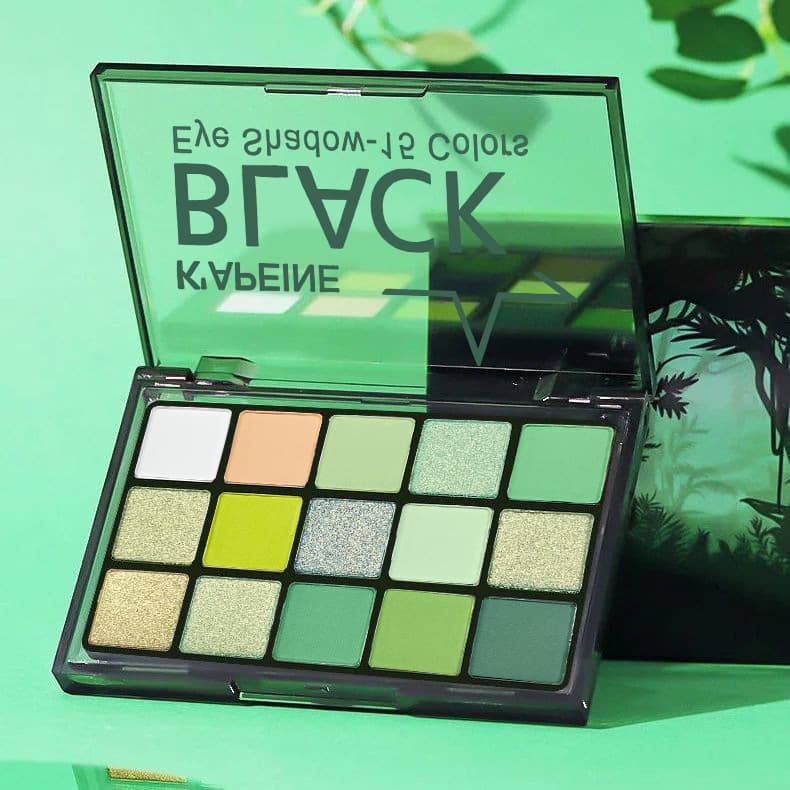 Cross-Border Bestseller 15-Color Mysterious Realm Eyeshadow Palette, Halloween Stage Makeup, Elf Eye Look, Christmas Cosplay Makeup
