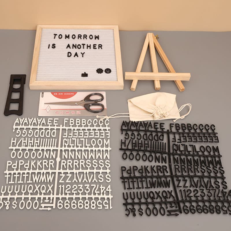 Amazon Creative Felt Letter Board Wooden Alphabet Board Memo Board Oak Board Customizable