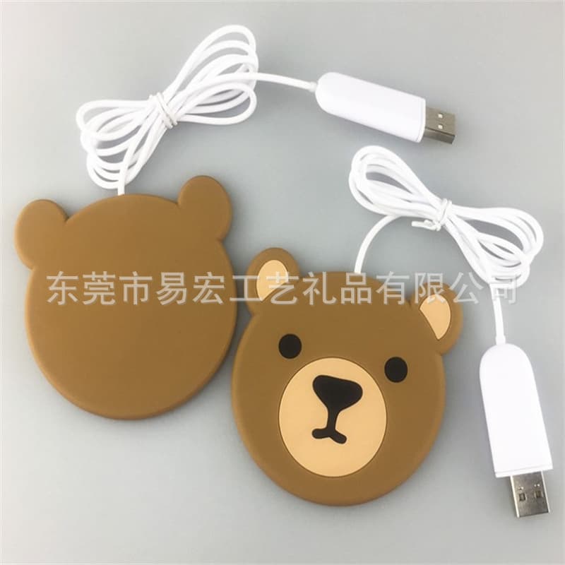Customized Cartoon Glue Pvc Soft Glue Wireless Charger Silicone Wireless Charging Mobile Phone Appliances with Pictures and Samples