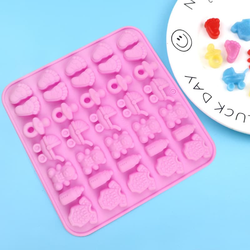 Wholesale 35-Cavity Baby Supplies Soft Candy Mold Silicone Chocolate Mold Cake Decoration Mold DIY
