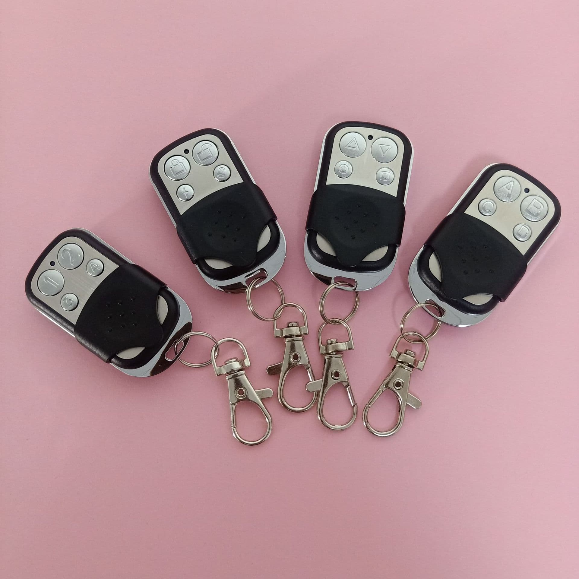 Metal Four-key Electric Garage Door Key Wireless Remote Control Secure Durable Easy To Use For Home Business Security