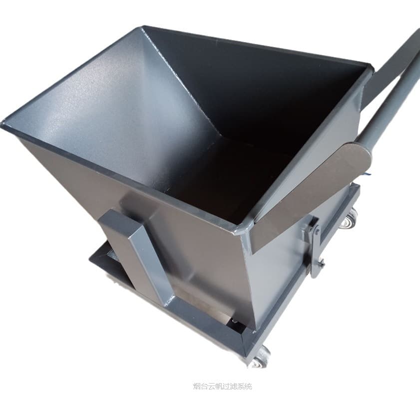 Iron scrap transport cart for use with chip conveyor systems